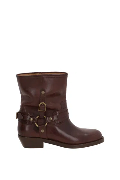 Isabel Marant Round Toe Ankle Boots