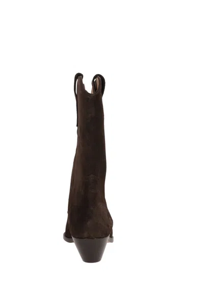 Isabel Marant Ankle Boots In Luxurious Calf Velvet Leather With Sleek Design And Quality Finish
