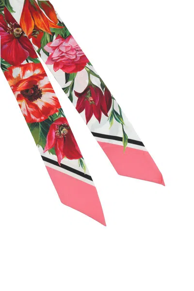 Dolce & Gabbana Diamond Point Floral Wraparound Scarf