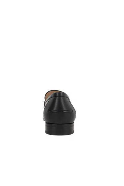 Valentino Garavani Men Vlogo Signautre Leather Loafers In Black