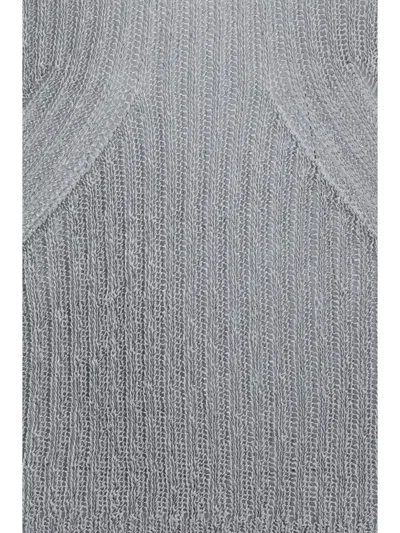 Pinko Noha Canotta Tank Top In Gray