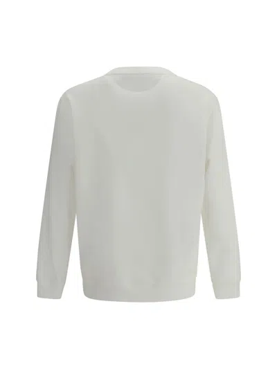 Brunello Cucinelli Maxi Print Sweatshirt In White