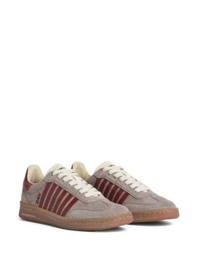Dsquared2 Low-top Sneakers With Suede And Leather Accents