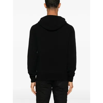Tom Ford Men Seamless Cashmere Hoodie In Black