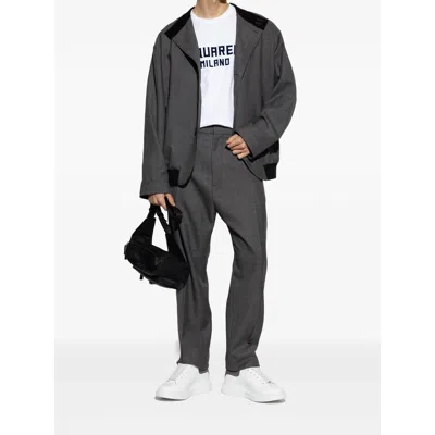 Dsquared2 White Crewneck T-shirt With Logo Lettering On The Front