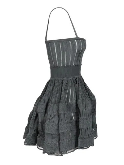 Alaïa A-line Crinoline Mini Dress With Removable Straps