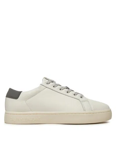 Calvin Klein Chunky Cupsole Sneakers In Neutral