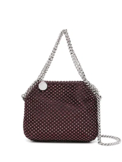 Stella Mccartney Falabella Chain-link Shoulder Strap Embellished Bag In Brown