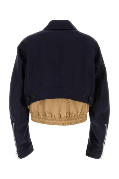 Dsquared2 Wool Jacket With Cropped Length And Dual Front Pockets In Black