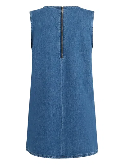 Karl Lagerfeld Ikon Duo Sketch Denim Dress