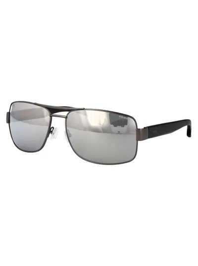 Hugo Boss Boss Matte Dark Ruthenium Stainless Steel Sunglasses