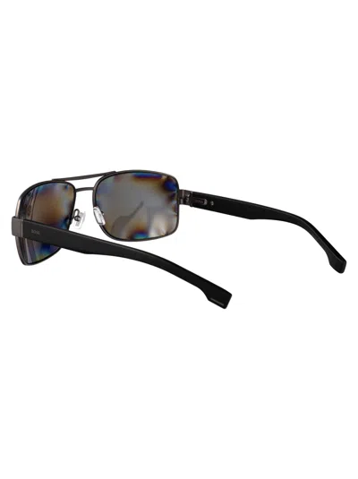 Hugo Boss Boss Matte Dark Ruthenium Stainless Steel Sunglasses