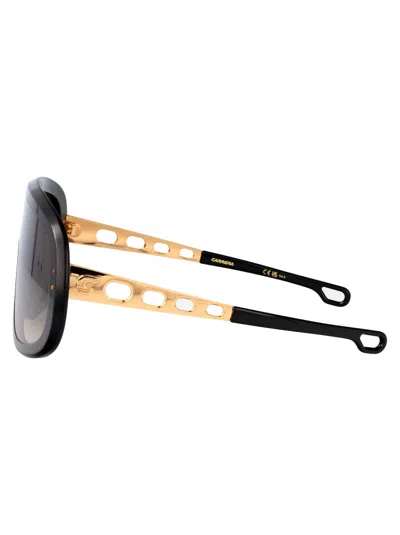 Carrera Black Gold Acetate Sunglasses