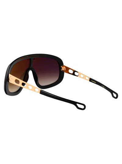 Carrera Black Gold Acetate Sunglasses