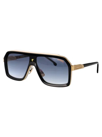 Carrera Black White Acetate Sunglasses