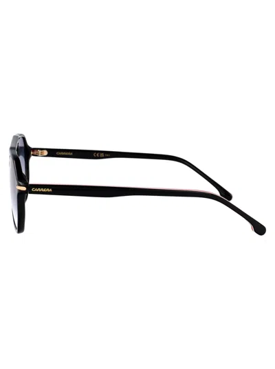 Carrera Black Gold Acetate Sunglasses In Blue