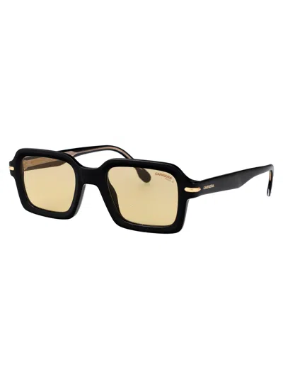 Carrera Black Yellow Acetate Sunglasses In Black
