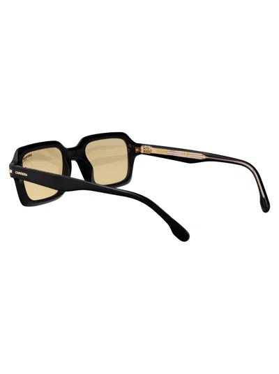 Carrera Black Yellow Acetate Sunglasses In Black