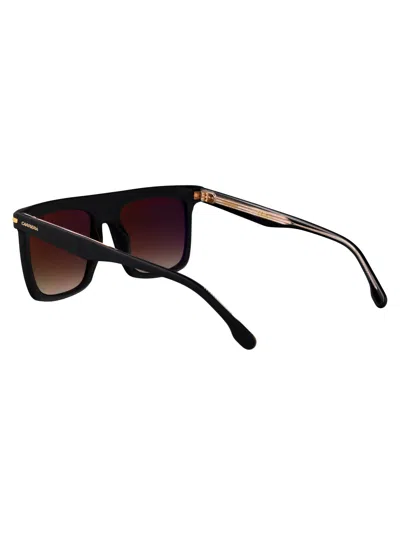 Carrera Matte Black Gold Acetate Sunglasses