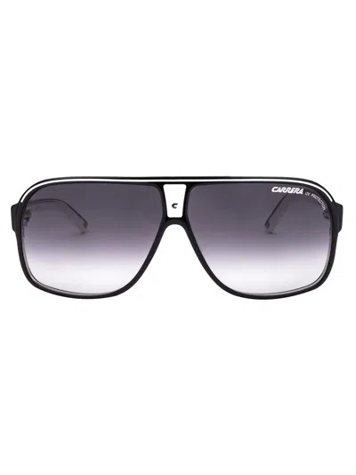 Carrera Blackcrystal Blackcrystalwhite Acetate Sunglasses In Black