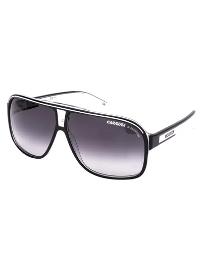 Carrera Blackcrystal Blackcrystalwhite Acetate Sunglasses In Black