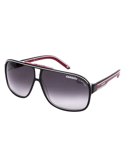Carrera Blackcrystal Blackcrystalwhite Acetate Sunglasses In Black
