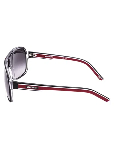 Carrera Blackcrystal Blackcrystalwhite Acetate Sunglasses In Black