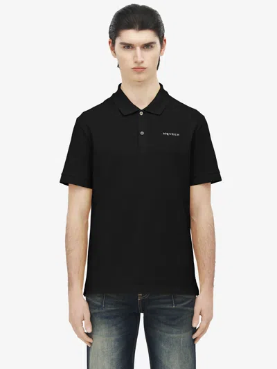 Alexander Mcqueen Alexander Mc Queen T Shirts And Polos Black In Blue