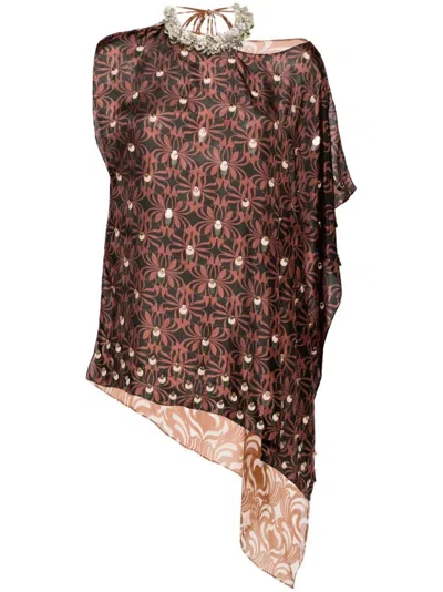 Dries Van Noten 01080 Clavier Emb 8164 Top In Black