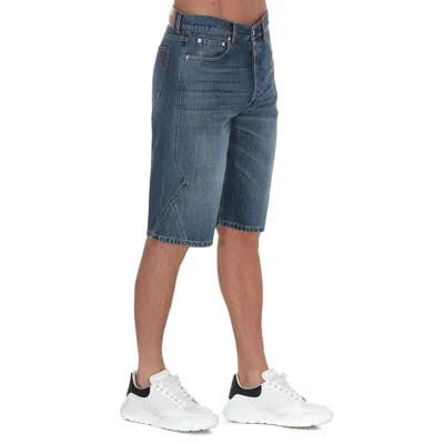 Alexander Mcqueen Denim Shorts
