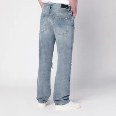 Amiri Straight Leg Mid-rise Distressed Trousers