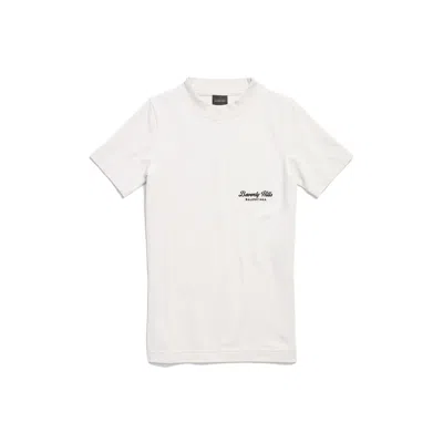 Balenciaga Beverly Hills T-shirt With Rib Knit Crewneck