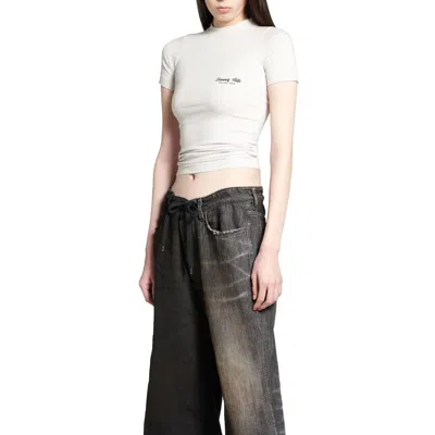 Balenciaga Beverly Hills T-shirt With Rib Knit Crewneck