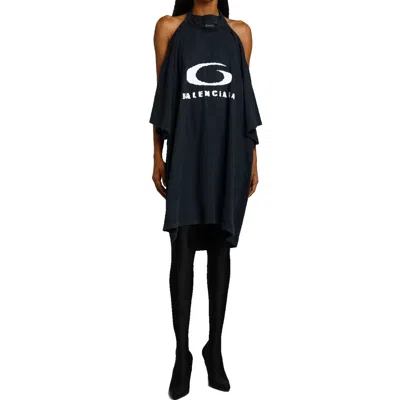 Balenciaga Icon Print T-shirt Dress Women