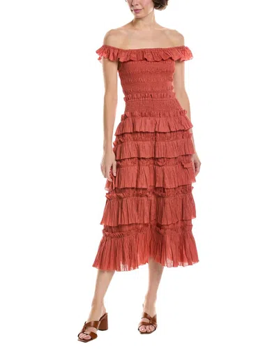 Sea Ny Micah Midi Dress In Brown