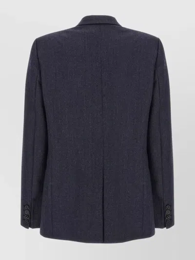 Stella Mccartney Wool Blazer With Front Flap Pockets