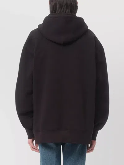 Valentino Jersey Felpa Le Chat De La Maison In Black