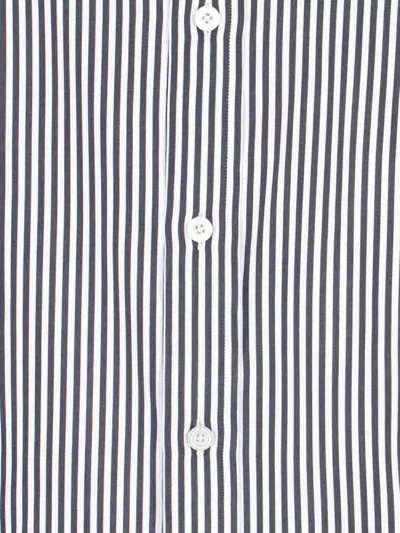 Tom Ford Striped Pattern Button-down Collar Long Sleeves Shirt In Multi
