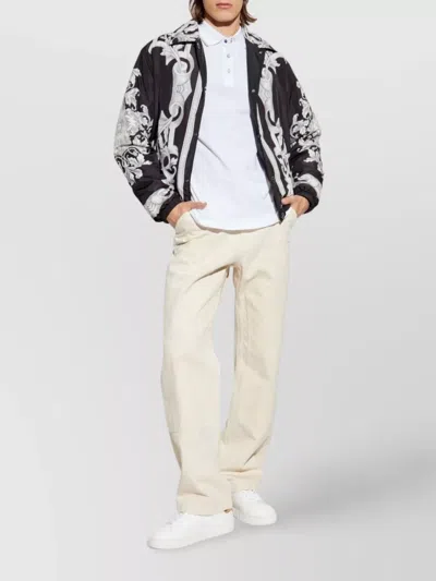 Versace Printed Drawstring Hem Jacket