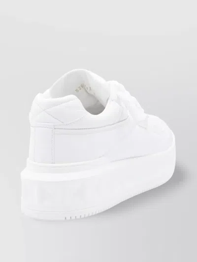 Valentino Garavani White Nappa Leather One Stud Xl Sneakers