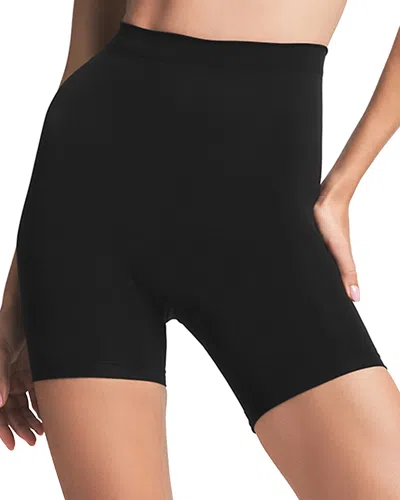 Skims Womens Onyx Sculpt Fitted Stretch-woven Shorts In Black