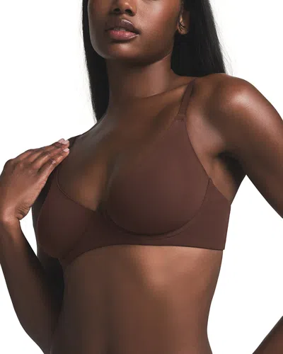 Skims Fits Everybody Unlined Demi Bra In Brown