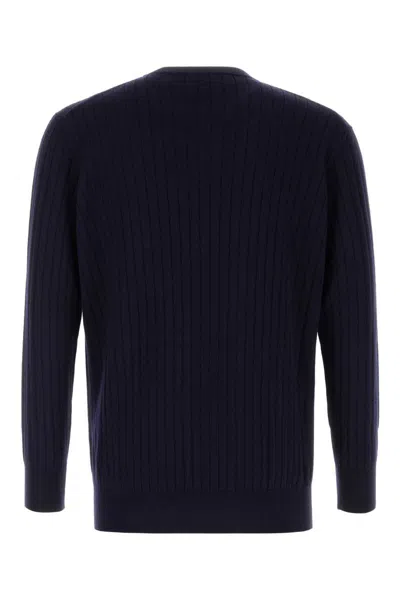 Bottega Veneta Maglione In Lana Blu Scuro  Uomo In Blue