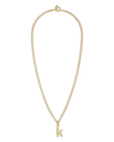 Roxanne Assoulin The Puffy Initial Pendant Necklace