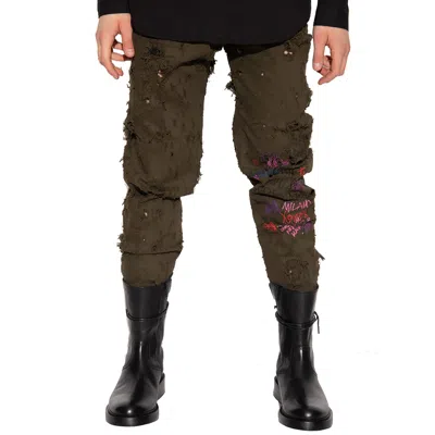 Dsquared2 Distressed Graffiti-print Trousers