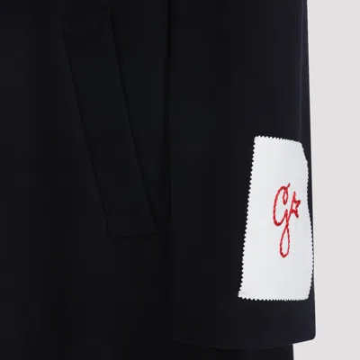 Golden Goose Single-breasted Cocoon Coat Coats Black In Black