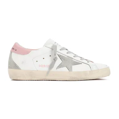 Golden Goose Leather Upper Sneakers With Suede Star Patch In White