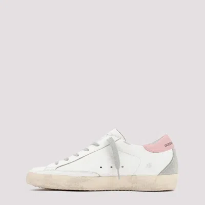 Golden Goose Leather Upper Sneakers With Suede Star Patch In White