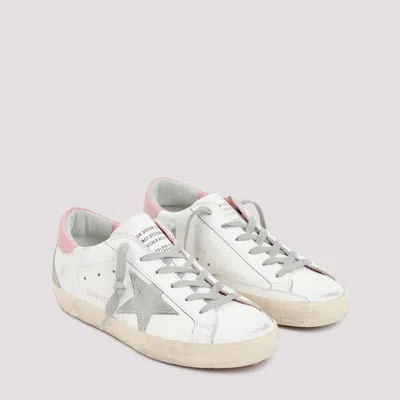 Golden Goose Leather Upper Sneakers With Suede Star Patch In White