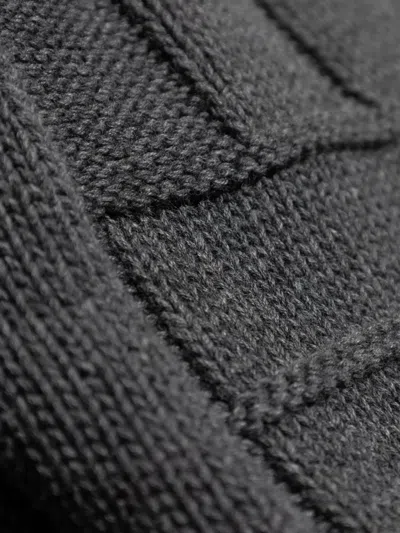 Kenzo Maglione Intrecciato Grigio In Gray